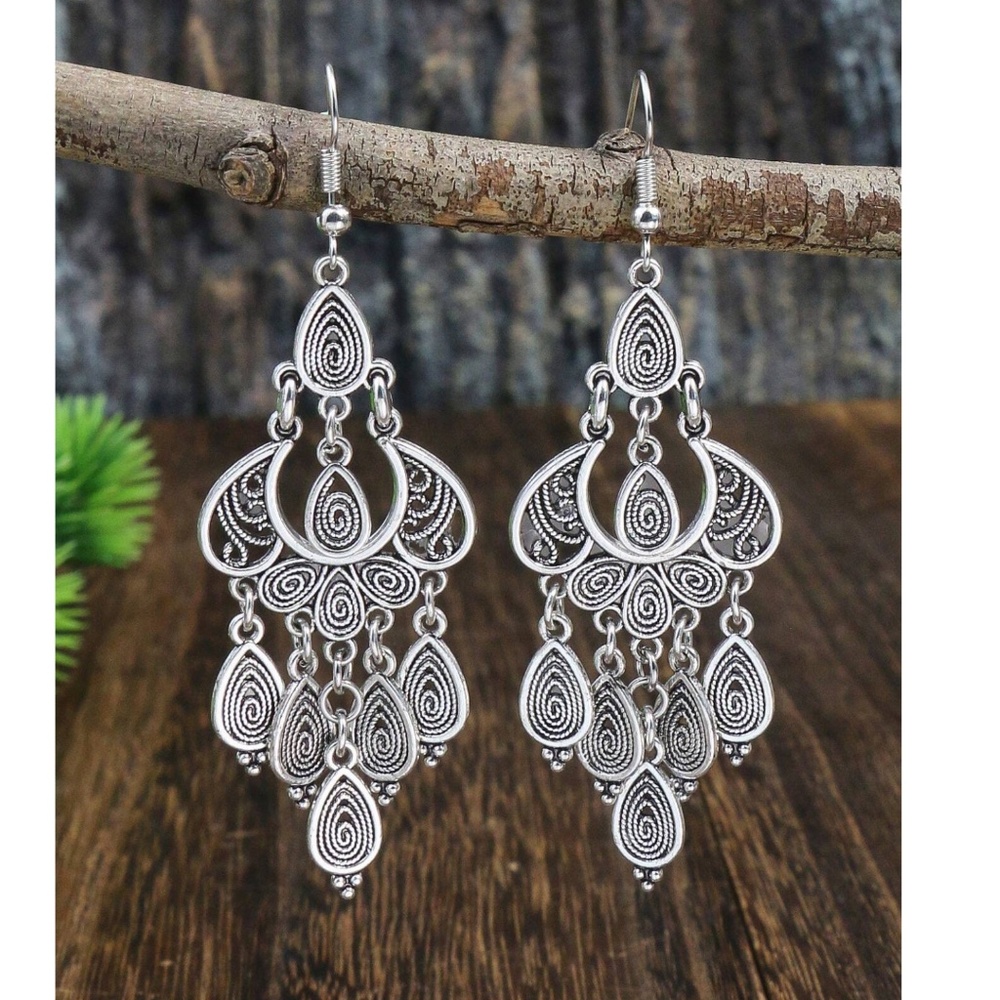Boho Light Weight Drop Earrings